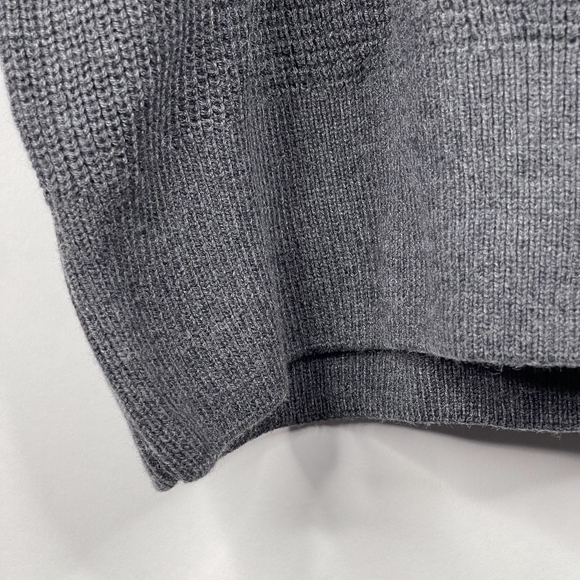 NWT prAna Miliani Dress in Charcoal XS Waffle Knit Drawstring Funnel Neck #7415 - Picture 6 of 16